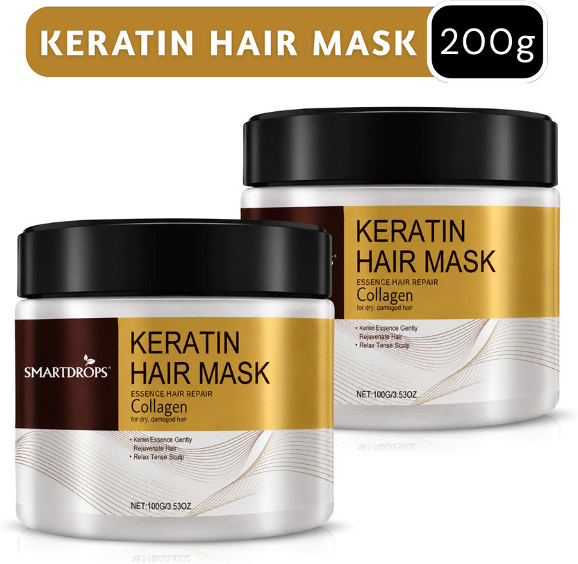 smartdrops Keratin Collagen Hair Mask for Rough & Frizzy Hair Smooth Hair | 200g(200 g)