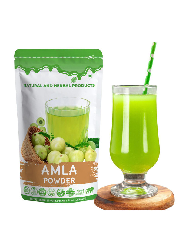 NATURAL NATURAL AND HERBAL PRODUCTS Amla Powder For Drink | Hair Growth | Body & Skin | Drinking | Juice | Edible(100 g) - Flipkart Deal