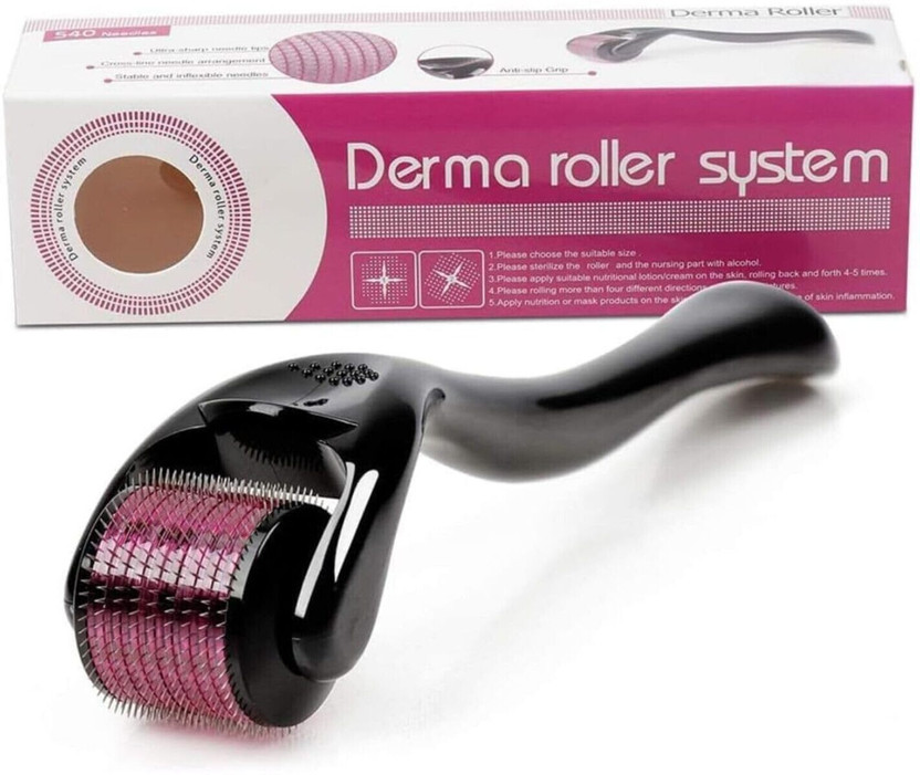 krurotza Derler For Hair And Beard Regrowth 540 Micro 0.5mm Titanium Needles (10 g)(10 g)