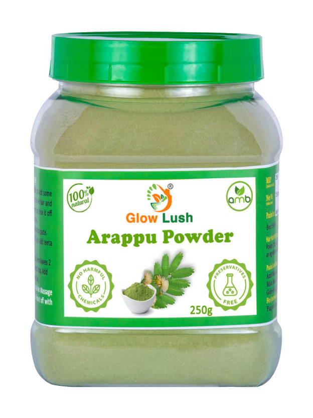 Glow Glow Lush Herbal Hair Wash Arappu powder(250 g) - Flipkart Deal
