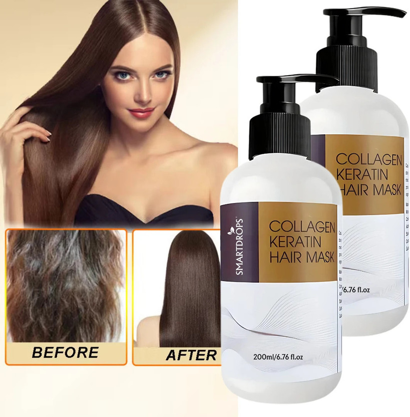 smartdrops Keratin Hair Mask for Moisturizing & Smooth Hair Men And Women(400 ml)