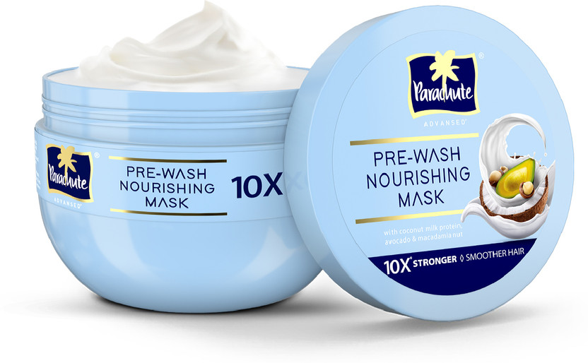 Parachute Advansed Pre- Wash Nourishing Hair Mask for Scalp & Hair, 10X Stronger & Smoother Hair(250 ml)