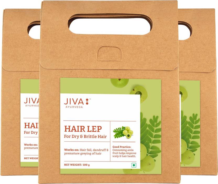 JIVA AYURVEDA Hair Lep (without Multani Mitti) Solution For Greying
