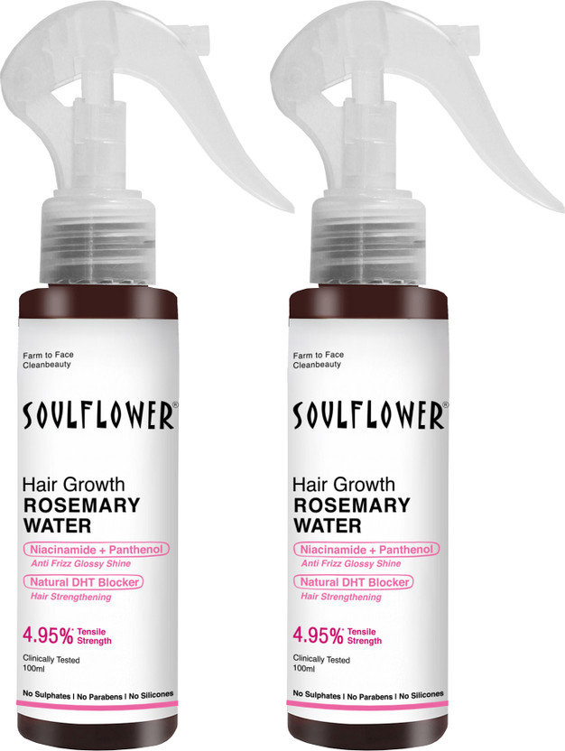 Soulflower Rosemary Water with Mint - Pack of 2(200 ml)