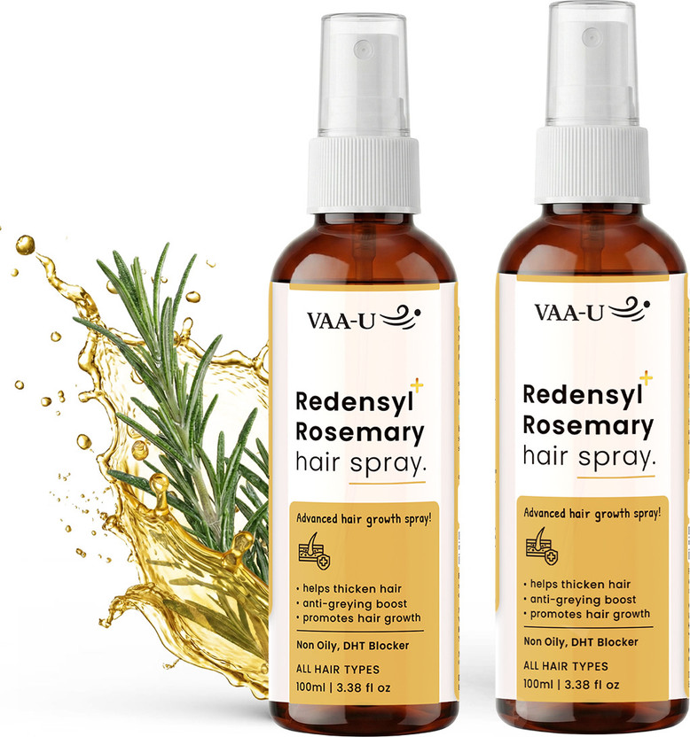 VAA-U VAA-U 3% Redensyl Advanced Hair Growth Spray 100ml | Volumizes Hair | Pack of 2(200 ml) - Flipkart Deal
