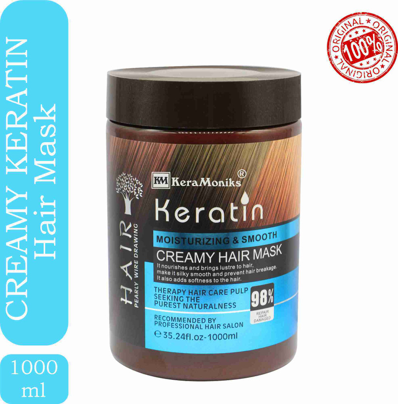 KERAMONIKS PROFESSIONAL Creamy Keratin Moisturizing & Smooth Hair Mask Cream(1000 ml)