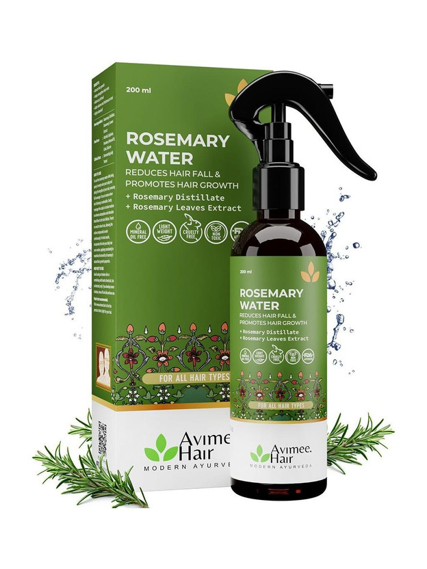 Avimee Herbal Rosemary Water For Hair Growth | Mist Spray for Hair Fall Control & Hair Shine(200 ml)