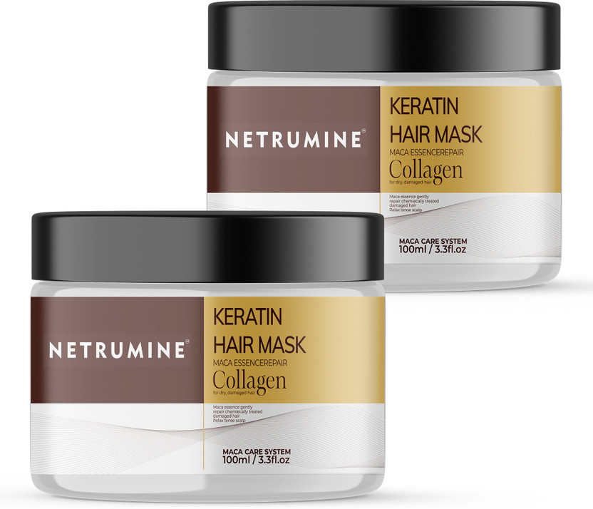 netrumine Keratin Hair Mask Maca Essence Repair with Collagen(100 ml)