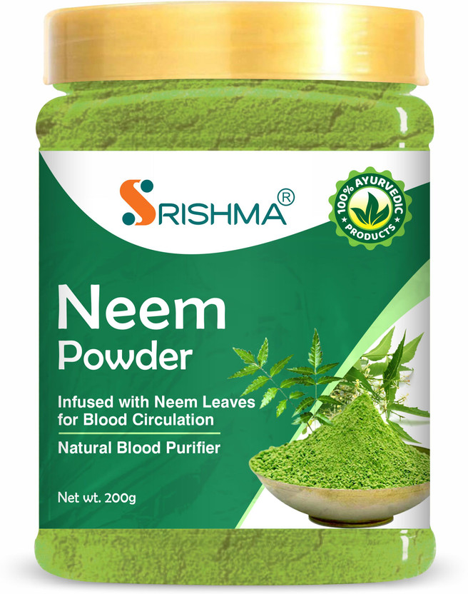 Srishma Natural Neem Powder, Chemical Free Hair Cleanser For Healthy Hair(200 g)