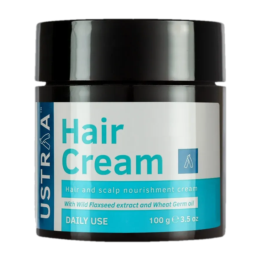 USTRAA Hair Cream for Men - For Daily Use with Light Hold - Style & Nourishment Hair Cream(100 g)