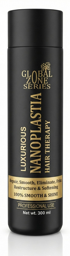 GLOBAL ZONE SERIES Nanoplastia Hair Treatment | Professional Smoothening & Frizz Control -Salon use(300 ml)