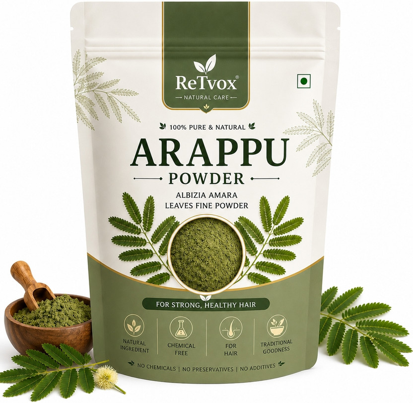ReTvox Natural Arappu (Albizia Amara) Powder for Hair Wash&Scalp Care, 100% Pure Herbal(250 g)