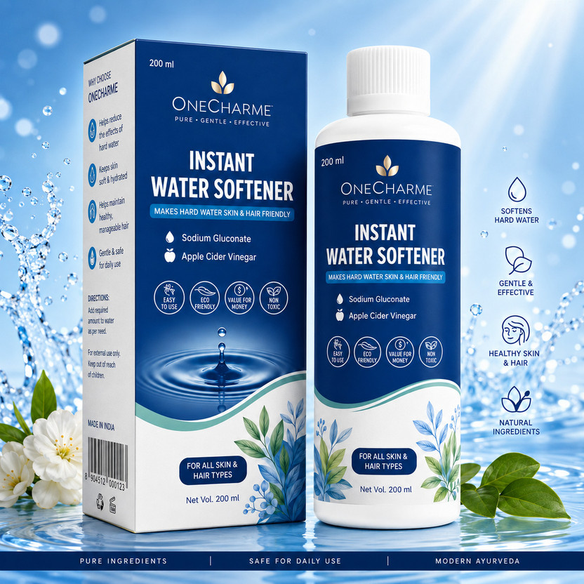 ONE CHARME Hard Water Softener Liquid for Soft Hair & Healthy Skin(200 ml)