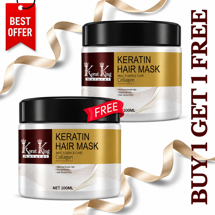 KORAT KING Keratin Hair Treatment Mask For Dry & Damaged Hair Hair Mask(200 ml)