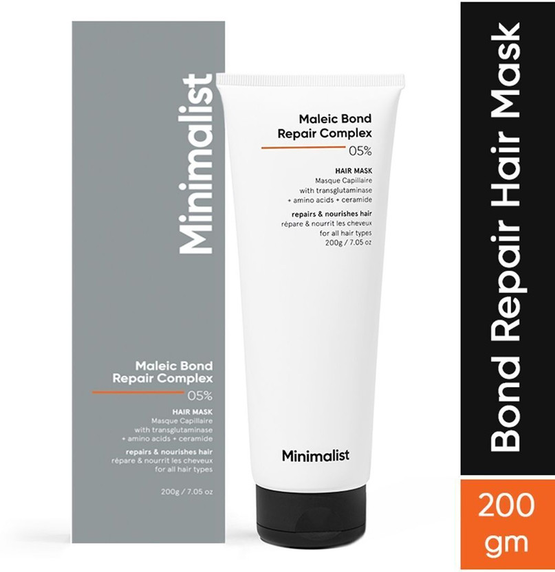 Minimalist Hair Mask For Dry, Damaged & Frizzy, Repair, 05% Maleic Bond Repair Complex(200 g)