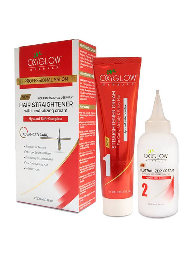 OXYGLOW OXYGLOW Professional Hair Straightener with Neutralising Cream(200 ml) - Flipkart Deal