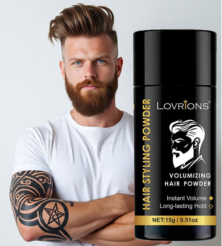 LOVRIONS Hair Volumizing Powder Wax strong hold | Matte Finish | 24 hrs hold| Hair Styler Hair Powder(15 g)