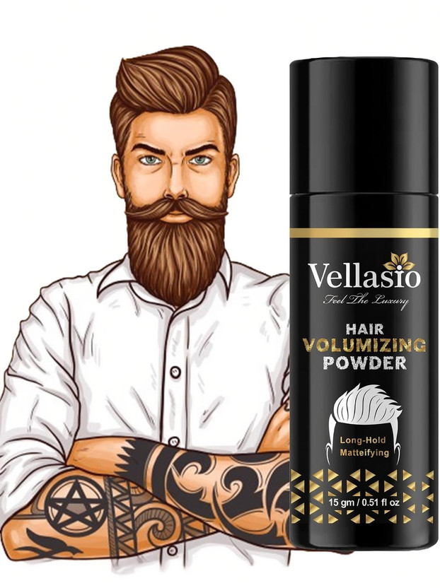 vellasio Volumizing Wax, Strong Hold, Matte Finish - Enhance Volume & Texture Hair Powder(15 g)