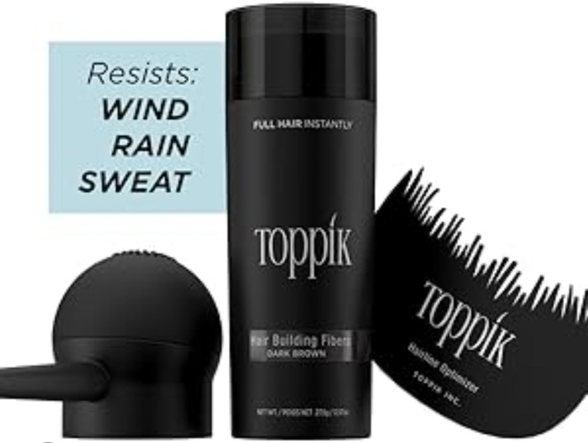 toppik Natural Black 27.5gm hair fiber with Applicator and Comb 10001a Extreme Hair Volumizer Hair Fiber(27.5 g)