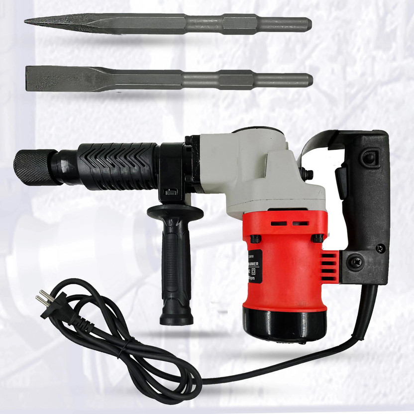 Hillgrove 100% Copper Winding 17mm Breaker Hammer Machine 5Kg Demolition Drill 100% Copper Winding HGCM536M3 17mm Demolition Concrete Breaker Drill Machine Rotary Hammer Drill(17 mm Chuck Size, 1200 W)