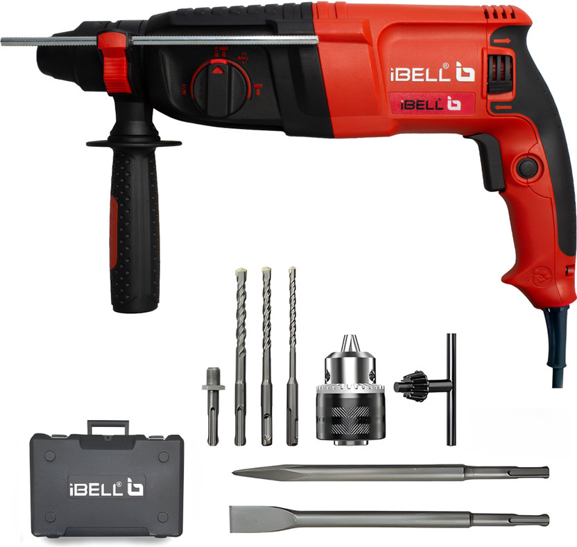 iBELL SDS Chuck,26MM 800W,900RPM RH26-24 Rotary Hammer Drill(26 mm Chuck Size, 800 W)