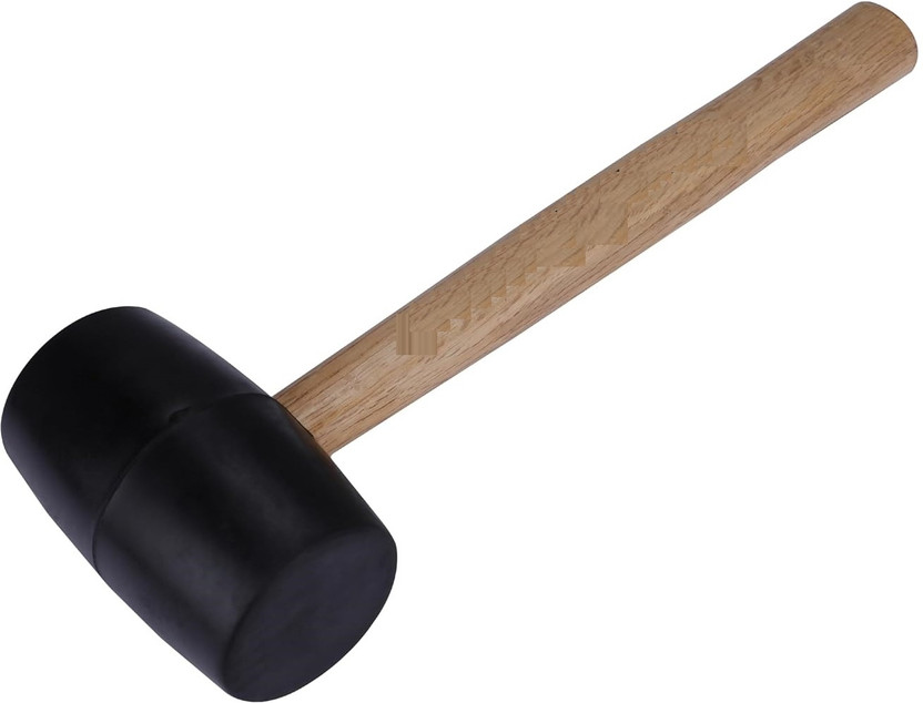 CRAFTSEXPORT Rubber Mallet Woodwork Fittings for Home DIY Mechanic Industrial & Professional Mallet(1 kg)