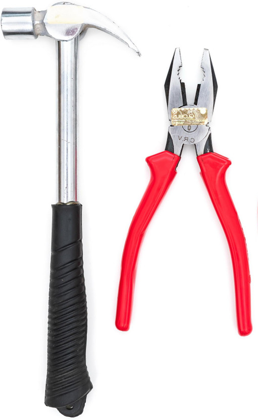 Globus 881 ..8" COMBINATION PLIER AND 1/2 LBS Curved Claw Hammer(0.47 kg)