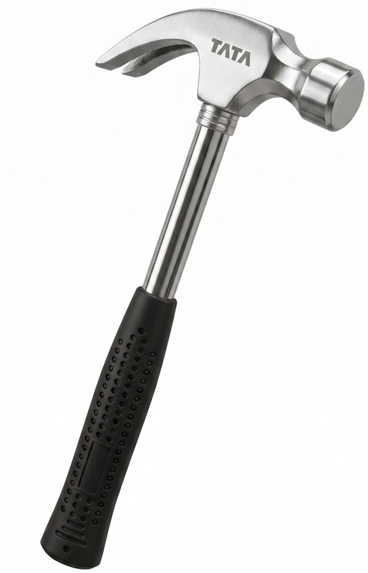 TATA AGRICO HMC016 Steel Shaft 220gms-8 Curved Claw Hammer(0.3 kg)
