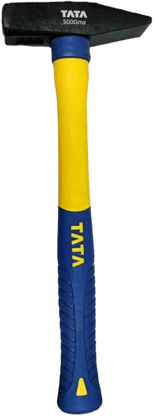 TATA AGRICO MACHINIST HAMMER with Fiber Glass Handle Machinist Hammer 500 gm 10" 2G Fiberglass Handle Speciality Hammer(0.75 kg)