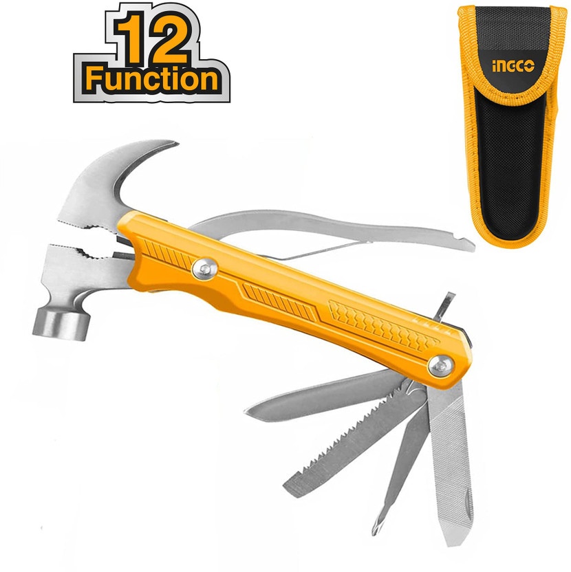 INGCO Multi-function Hammer 12 in 1 Multitool Curved Claw Hammer(0.56 kg)