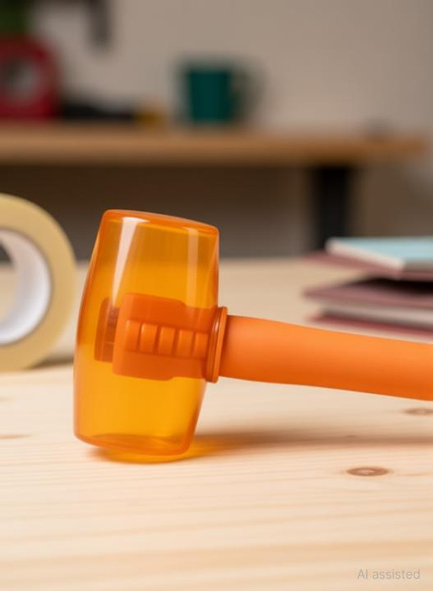 Ubod Rubber mallet hammer with non silp Mallet(0.4 kg)