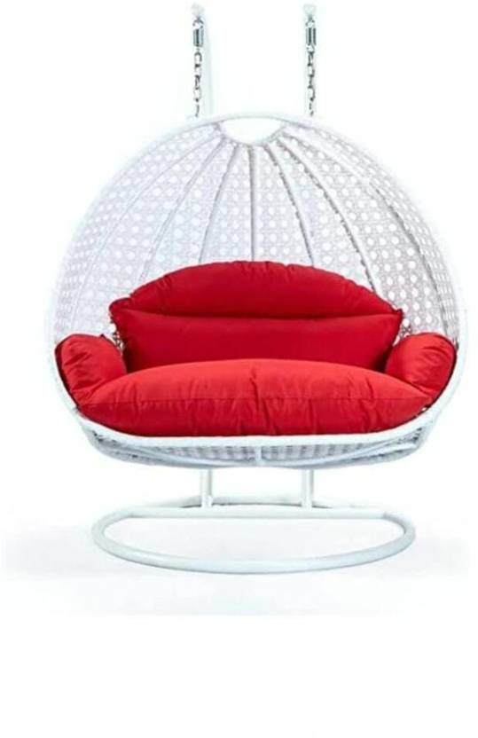treewood 2 Seater Swing Basket Chair with Curve Stand for Adult with