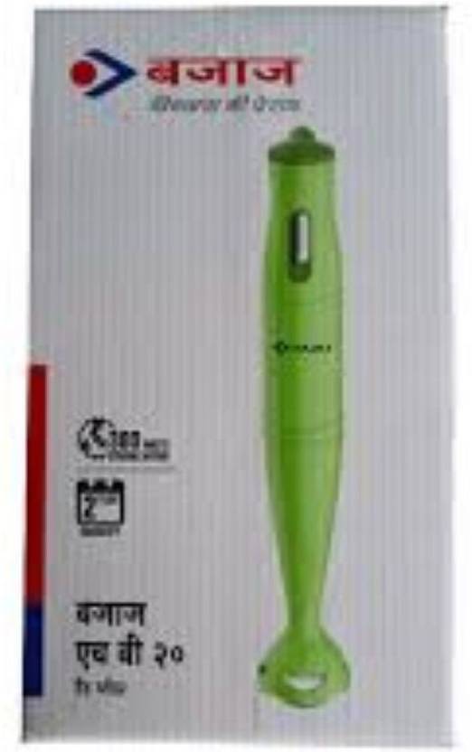 bajaj HB20 Silent , Green 300 W Hand Blender Price in India Buy