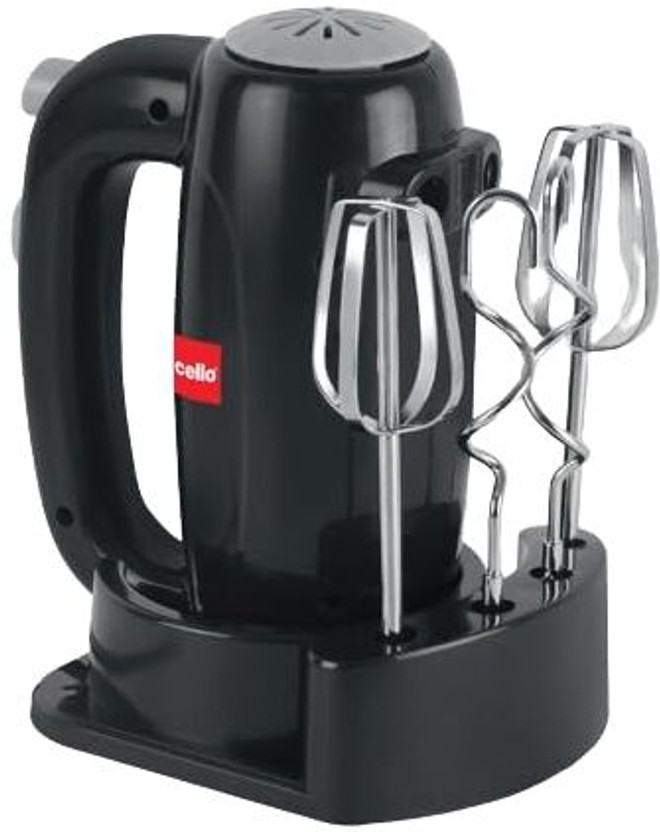 CELLO 300 W Black Electric Whisk(Besto Hand Beater | 5 Variable Speed Controls | Power Full Motor |)