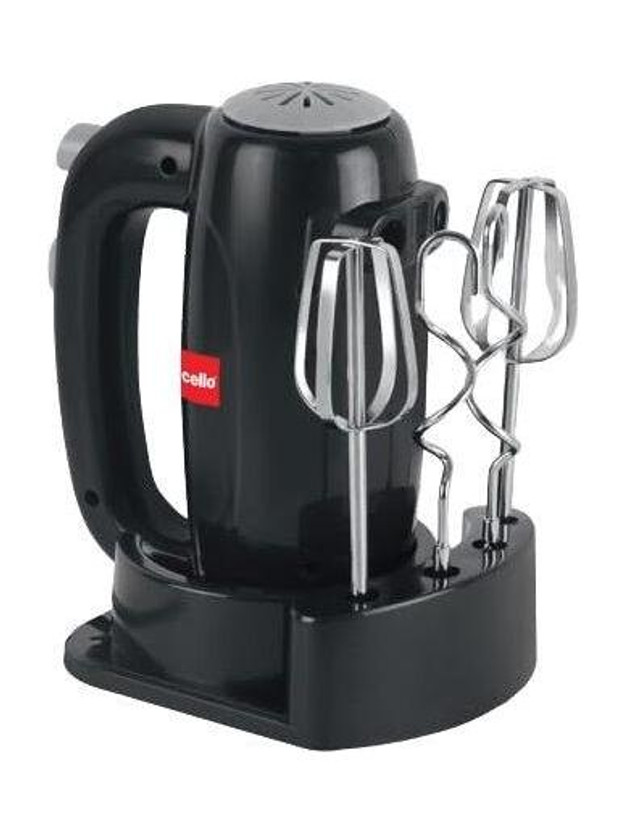 CELLO 300 W Black Electric Whisk(Besto Hand Beater | 5 Variable Speed Controls | Power Full Motor |)