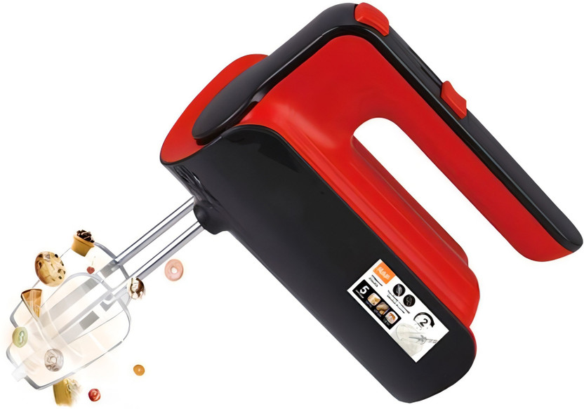 ATARC 500 W Red, Black Electric Whisk, Hand Blender(JUBAKE RDL612_Red)