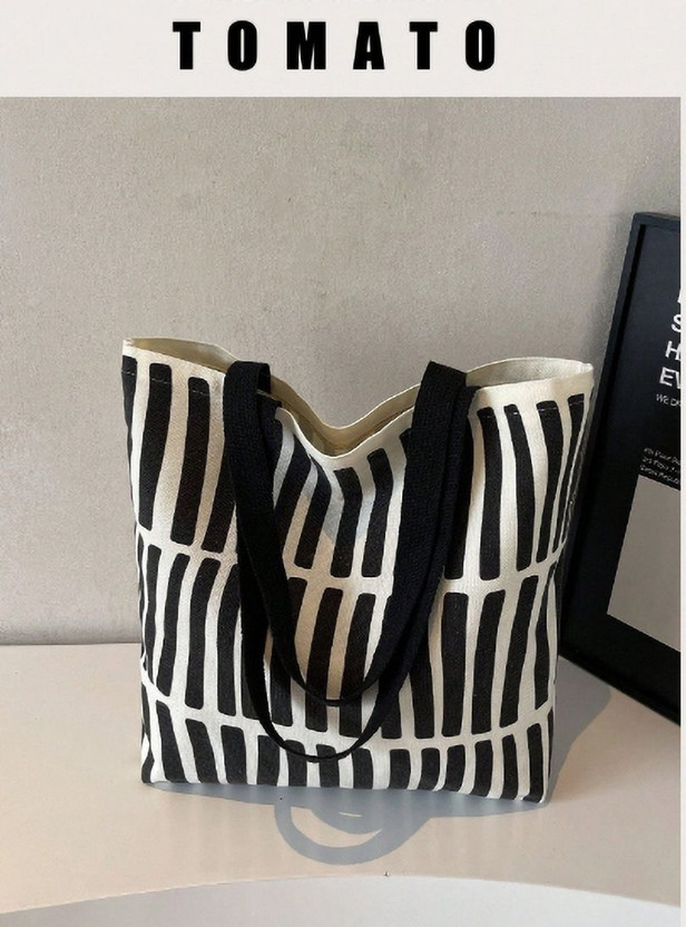 THE SACK CO Women Black, White Tote