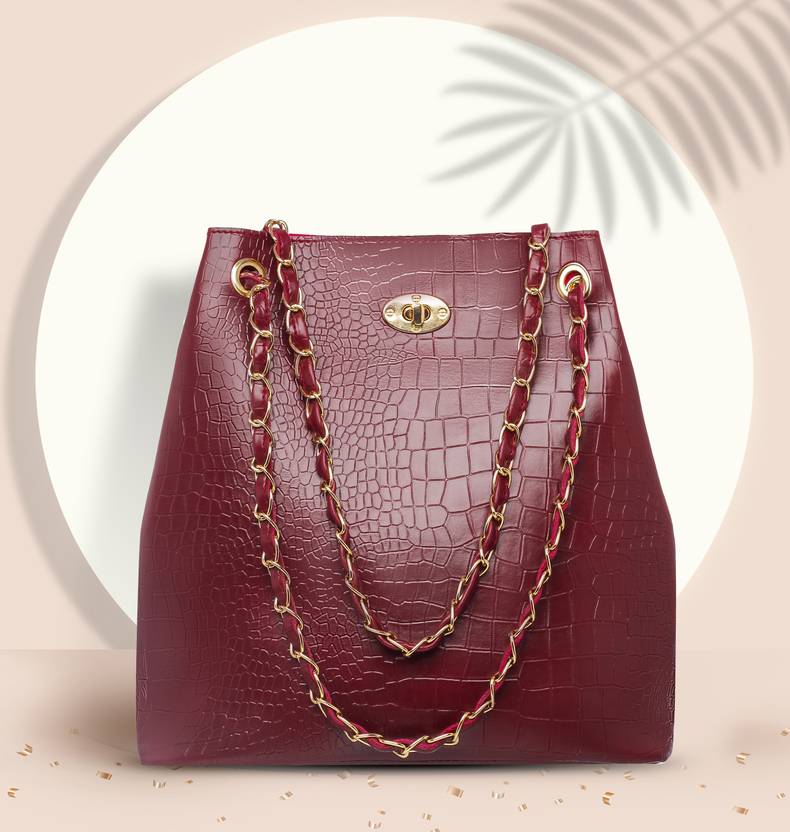 Clovia Women Maroon Shoulder Bag