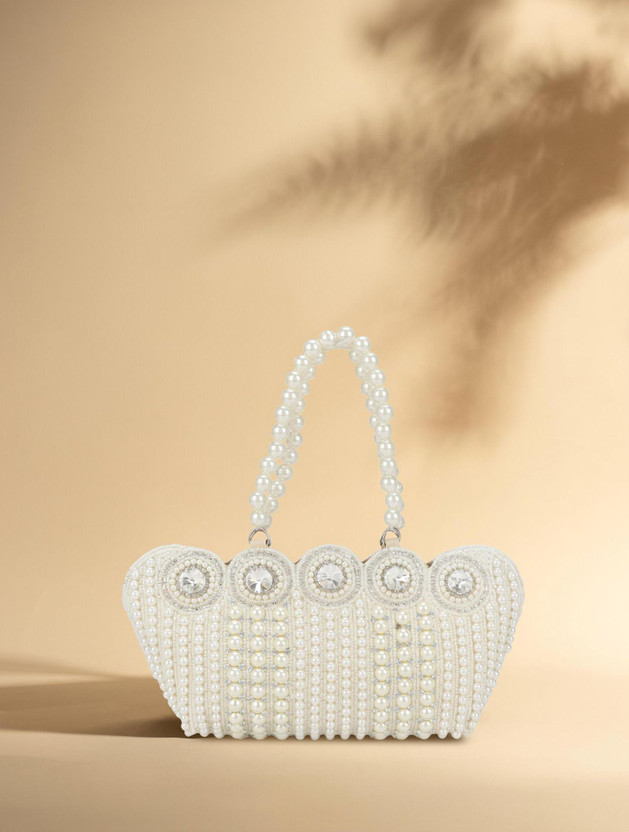 LONGING LONGING TO BUY Women White Hand-held Bag - Flipkart Deal