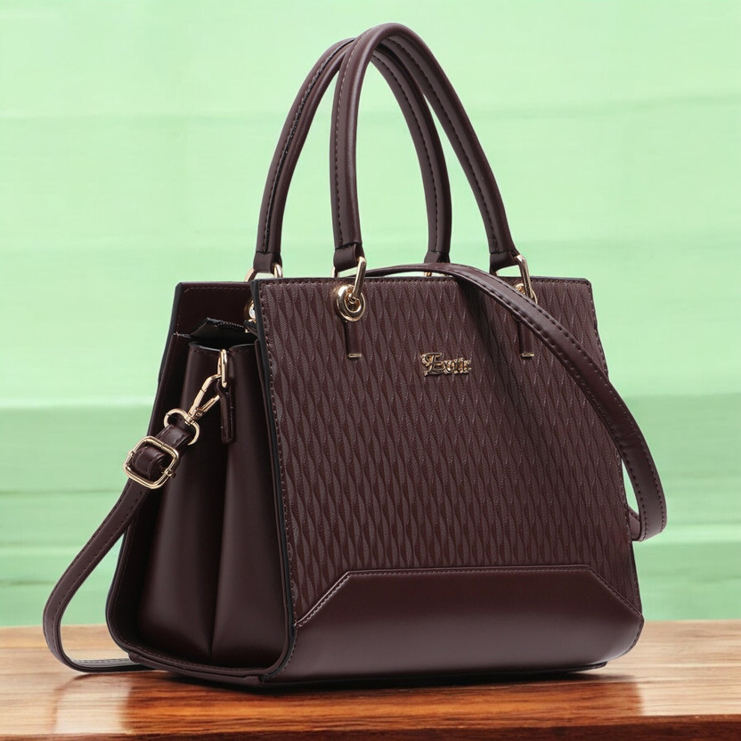 Exotic Women Brown Handbag