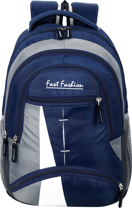 Fast Fashion Medium Bagpack school college travel bag office bag 30 L Laptop Backpack(Blue)
