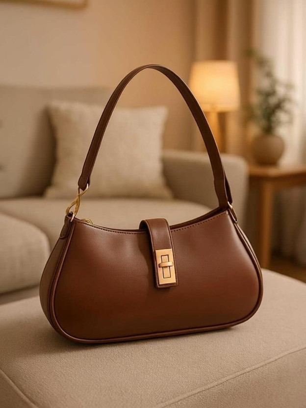 TIZARAT MAN Women Brown Shoulder Bag