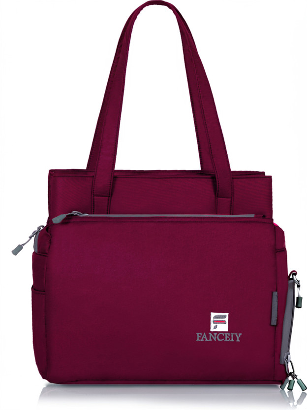 FANCEIY Women Maroon, Grey Shoulder Bag