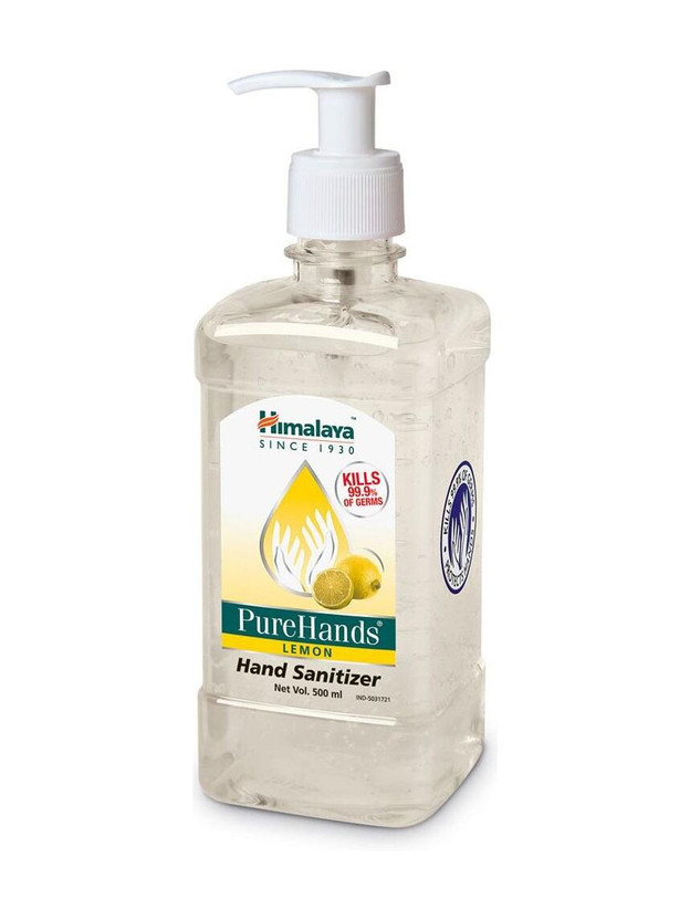 HIMALAYA PureHands Lemon Hand Sanitizer Pump Dispenser(500 ml)