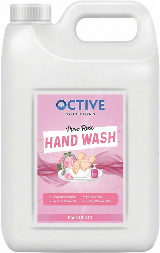 OCTIVE OCTIVE Pure Rose Handwash | Kills 99.9% Germs | Safe on Hands | Hand Wash Can(3 L) - Flipkart Deal