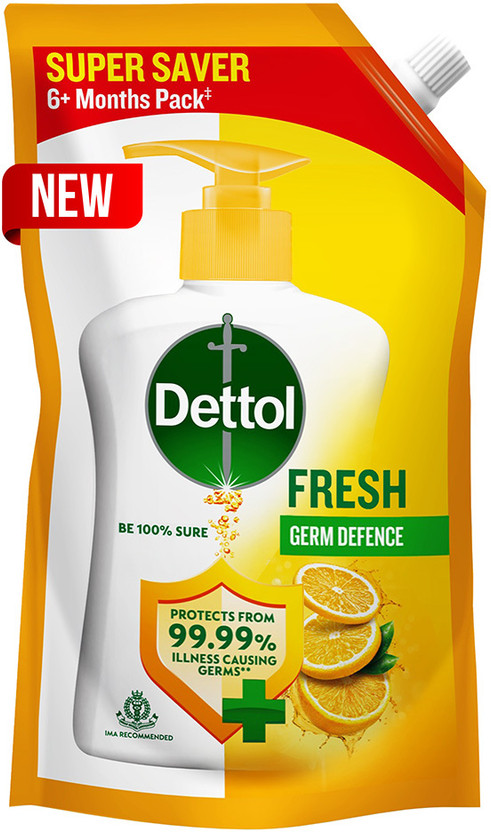 Dettol Fresh Liquid Hand Wash Refill Pouch(675 ml)