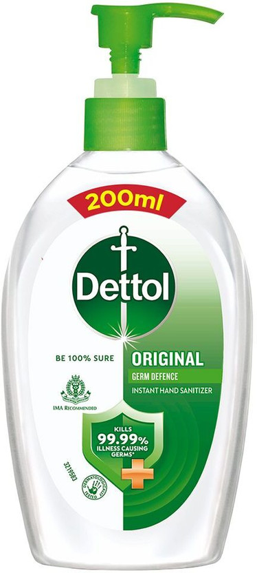 Dettol Instant , Original Hand Sanitizer Pump Dispenser(0.2 L)