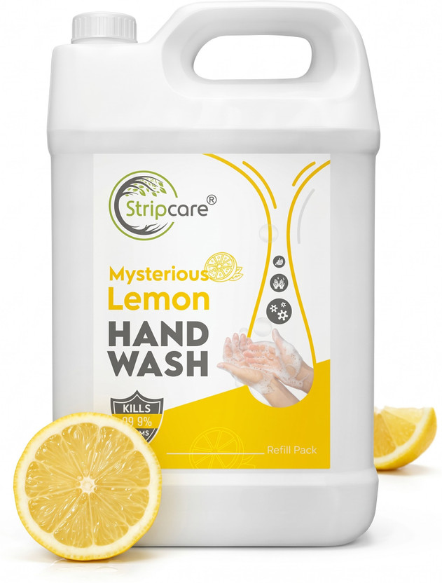 Stripcare Lemon Handwash | Kills 99.9% Germs | Safe on Hands | Hand Wash Can(3 L)