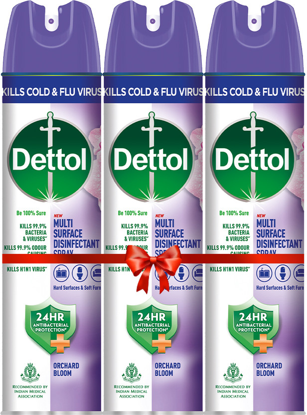 Dettol Orchard Bloom Disinfectant Sanitizer Spray Sanitizer Spray Spray Bottle(3 x 225 ml)