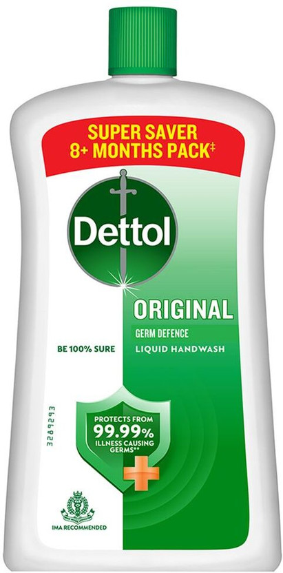 Dettol Original with germ protection Hand Wash Bottle(875 ml)